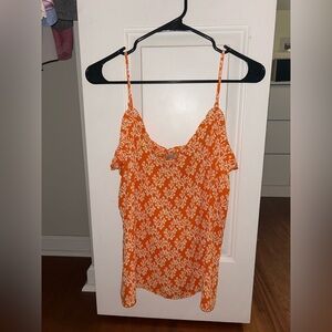 Orange loft top